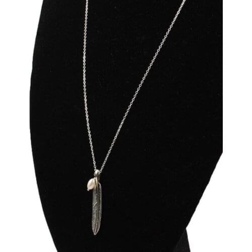 Retro Long Feather Necklaces For Women Pearl Penadant Most Popular Everyday Necklace Summer Vintage Jewelry