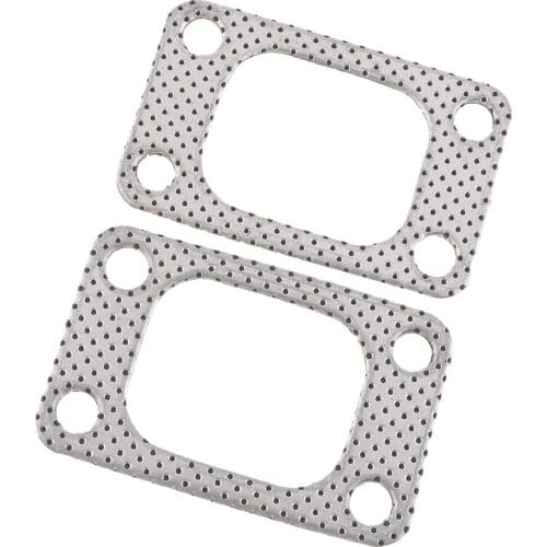 2Pcs Flange Gasket Universal For T3/T4 T35 T38 GT35 Manifold 4