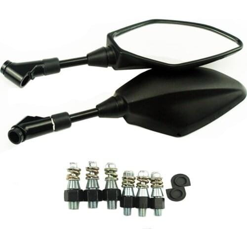 Black motorcycle Rear View Mirrors 10mm Mirror For Yamaha MT09 MT03 MT25 FZ07 13-16 FJ09 MT10