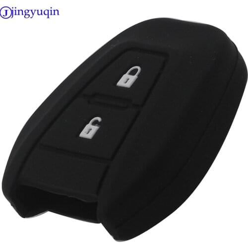 Jingyuqin New Remote Car Key Fob Silicone Case Cover Protector For ISUZU D-MAX MUX Truck DMAX Remote Protect Cover 2 Buttons