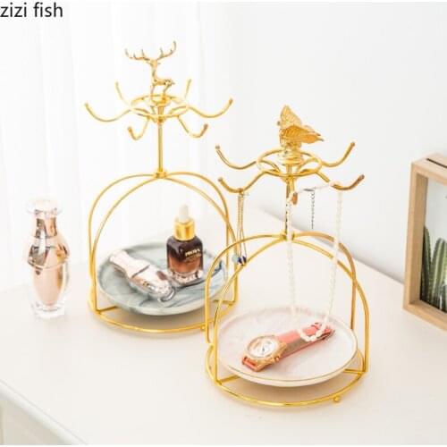 Ceramics Marble Nordic Style Desktop Storage Rack Cosmetic Accessories Cake Cup Storage Rack Bathroom Home Decorations