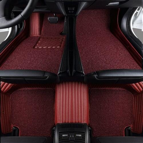 Myfmat custom foot leather car floor mats for TOYOTA YARIS L LEVIN Alphard TOYOTA Jeep 4500 AE86 Zelas Alphard Tundra Sequoia