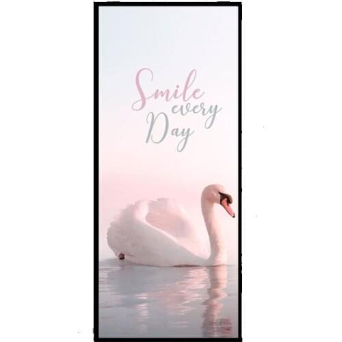 Creative Door Sticker Easter Day Theme Self-adhesive PVC London Decor Wallpaper Refrigerator Sticker for Bedroom Home Decoration