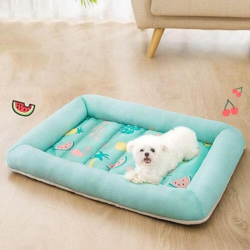 Summer Cool Dog Bed Four Seasons Puppy Cold Mat Cat Nest for Teddy Chihuahua Ice Pad Dog Cushion Pet Supplies Dog Accessories