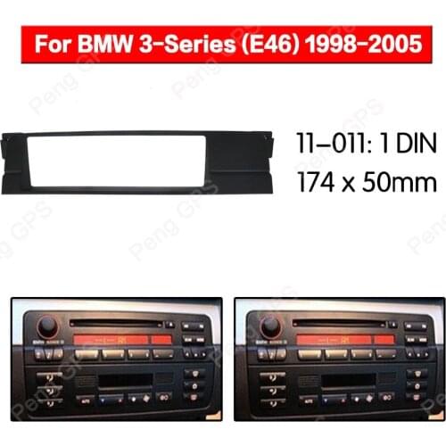 1din Car Radio stereo Fitting installation fascia For BMW 3-Series (E46) 1998-2005 Stereo Frame Fascias Panel Facia DVD CD Dash