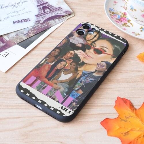 For iPhone Jhene Aiko Graphic Design Print Soft Matt Apple iPhone Case