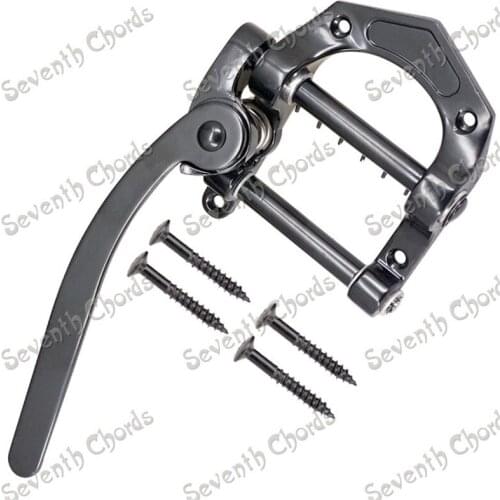 A Set Black Vintage Tremolo Bridge Tailpiece For B5 Electric Guitar accessories parts Musical instrument