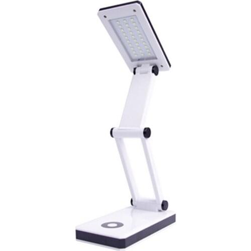 30 LED Foldable Lamp Rechargeable Desk Table Reading Light White Portable Reading Lamp For Home Student Study Supplies