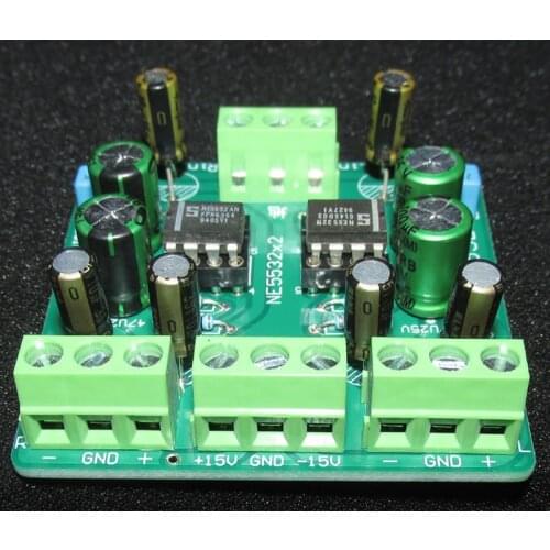Single-ended to balanced circuit board power amplifier bridges BTL inverted phase drive board JCDQ199B, low noise