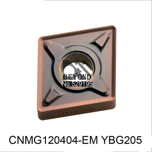 Original Insert CNMG120404-EM YBG205 CNMG 120404 EM Carbide Inserts Lathe Cutter Tools Turning Toolholder CNC