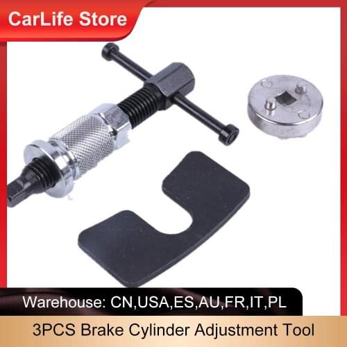Portable 3PCS Brake Cylinder Adjustment Tool Brake Pad Replacement Tool Brake Pad Adjuster