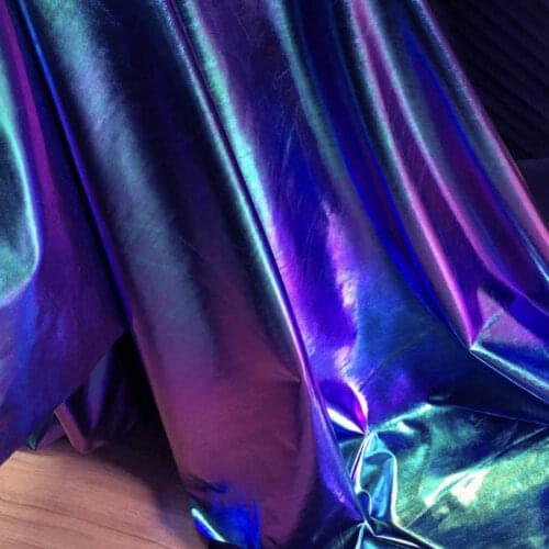 Iridescent Spandex Fabric Elastic for DIY Stage Cosplay Costume Photography Background 60" Wide By Yard