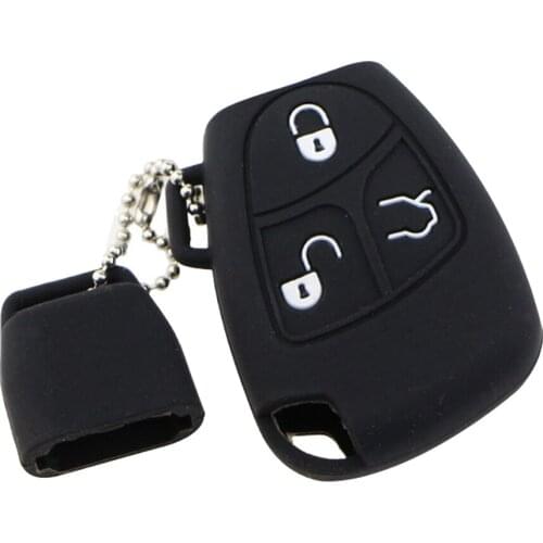 Silicon Car Remote Key Case Cover Bag Protector Holder for Mercedes Benz W211 W202 B C E Class ML S CL 220th Key Accessories