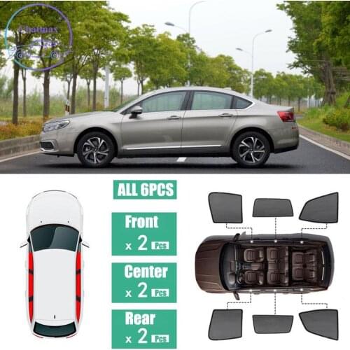 For Citroen C5 2015-2018 Window Sunshade UV Protection Ray Blocking Mesh Laser Block Black Net Yarn