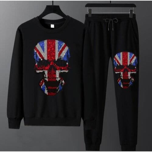 New Brand Diamond stone Men Clothing Sets Tracksuit 2 Piece Sets Hoodies+Pants Mens Sweater Set Sports Suit Streetswear