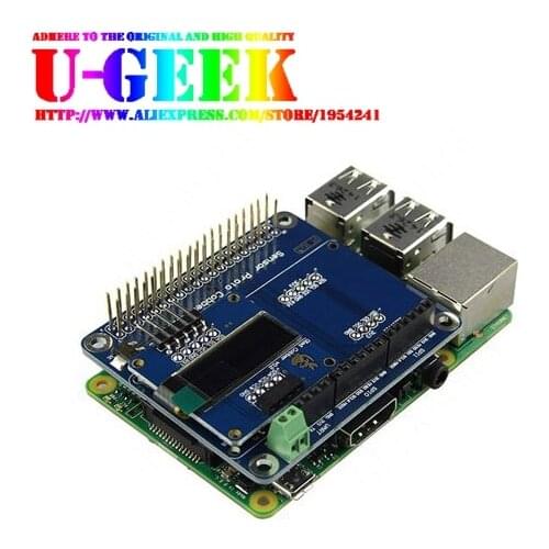 UGEEK Raspberry Pi Sensor Proto Cobber+0.91" 128x32 I2C OLED LCD Screen|Sensor Expansion Board for Raspberry Pi 3B 2B B+ A+ Zero
