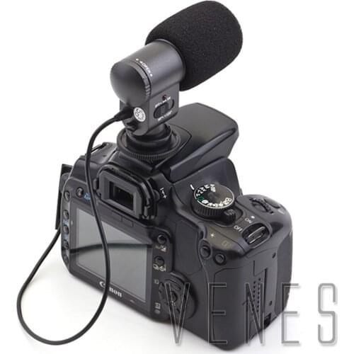 Venes SG-107 Professional Gun-type Microphone with a 3.5mm Stereo For Camera DV Camcorder