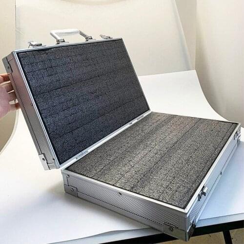 Tool Box Aluminum Tool Case Suitcase File Box Impact Resistant Protection Equipment Camera Box Instrument Case with Pre-Cut Foam