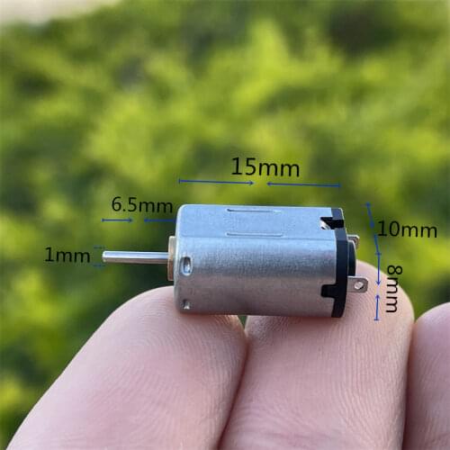 10pcs/lot! Brand new 1.5V-5V 6800rpm~20000rpm M20 micro DC motor 10*8*15mm quiet metal brush flat motor