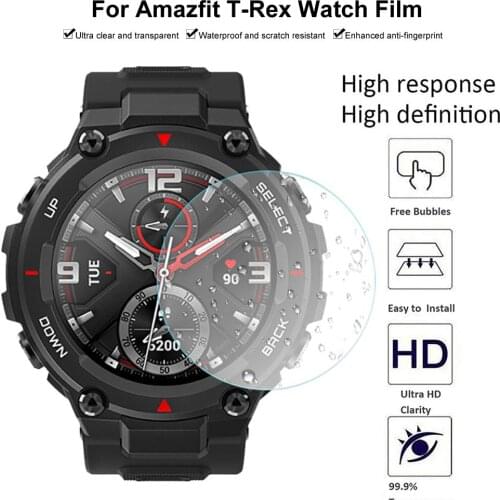 2pcs Strap Band TPU Nano Protective Film Non-slip Waterproof Hydrogel Protective Film Full Screen Protector For Amazfit T-REX