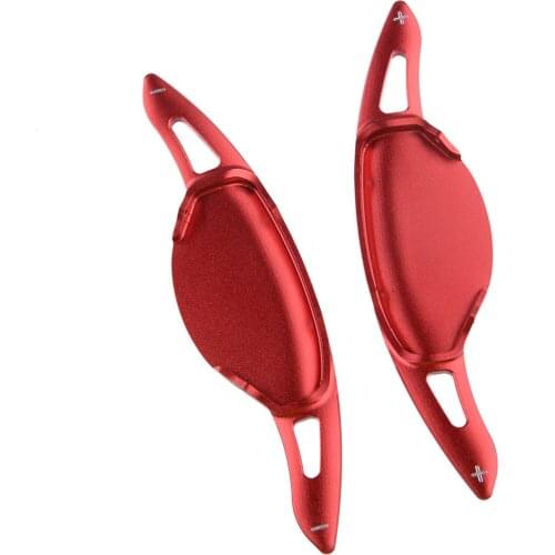 1 Pair Car Red Steering Wheel Shift Paddle Shifter Extension Aluminum Alloy Fit for Nissan Altima 2019 2020 Accessories