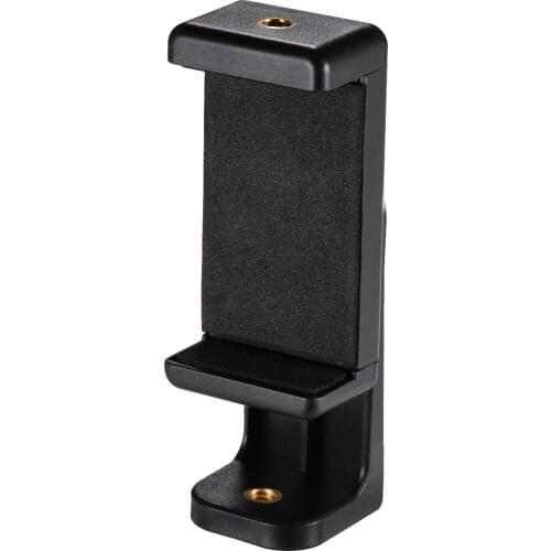 Smartphone Clamp Holder Phone Mount Adapter Phone Clip for Tripod Selfie Stick with Detachable Clamp 360 Rotatable 1/4 Thread