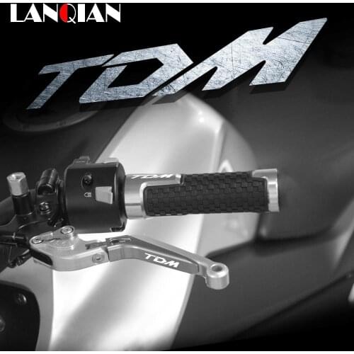 For Yamaha TDM 900 850 Motorcycle Aluminum Brake Clutch Levers & Handlebar Grips TDM 900 2004-2014 TDM 850 1991-2002 Accessories