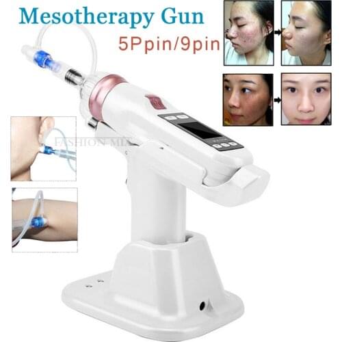 EZ Vacuum Mesotherapy Gun Injector Needles Tip Negative Pressure Water Light 3D Beauty Tools Hydrolifting Skin Care Meso Gun