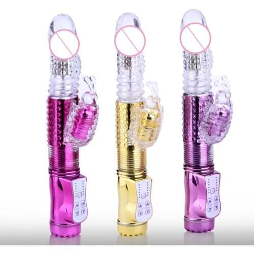 G Spot Dildo Rabbit Vibrator Masturbator Sex for Women Vagina Clitoris Double Vibrator 12 Speeds Vagina Vibration Adult Toys