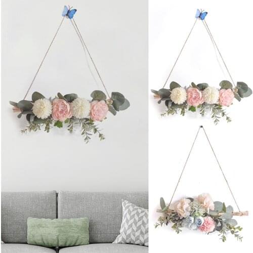 1 Piece Hoop Wreath Decor Creative DIY Garland Hang For Household Handmade Flowers Hoop Wedding Birthday Decoration Supplies