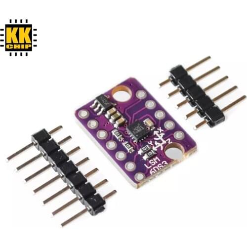 GY-LSM6DS3 LSM6DS3 Accelerometer Gyro Embedded Digital Temperature Sensor Module SPI IIC I2C Interface Module 8kb FIFO Buffer 5V