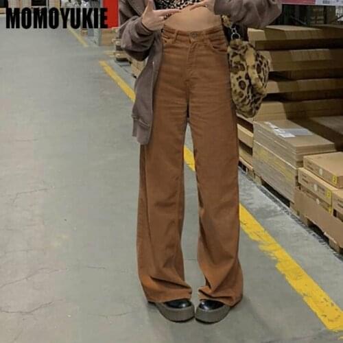 Momoyukie Women's Corduroy Trousers