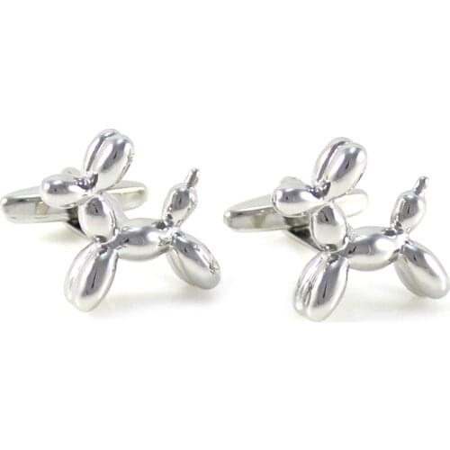 Mens Novelty Balloon Dog Cuff Links Animal Cuff Links Wedding Cuff Links
