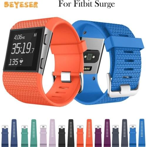Soft Silicone Watch-Strap For Fitbit Surge Smartwatch Replacement Belt Wristbands With Screwdriver Sport Bracelet Accessories