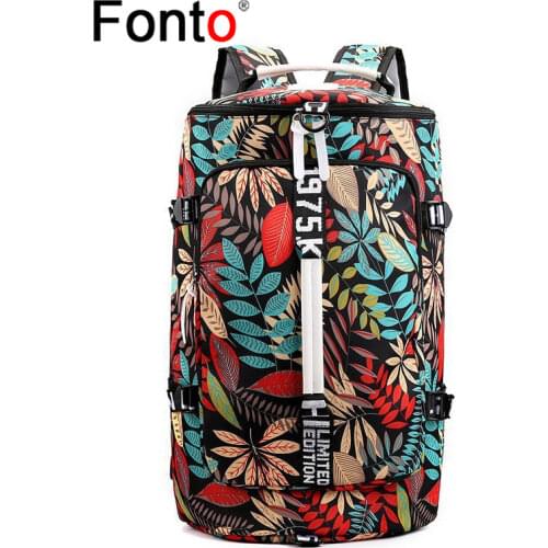 Large Capacity New Backpack Dry Wet Separation Lightweight Fitness Bag Nylon Mountaineering Bag