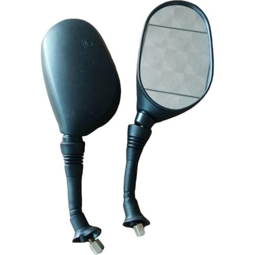 A Pair 8mm Motorbike Motorcycle Big Rearview Mirror Folding Side Mirrors CNC Aluminum Adjusting