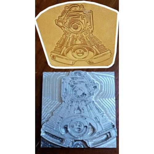 Hand-work unique design Locomotive Pattern leather working tools carving punches stamp craft tools