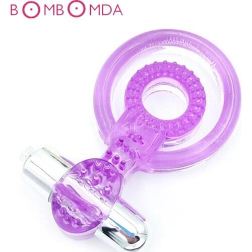 Silicone Elasticity Vibrators Tongue Oral Licking Cock Ring Sex Toys for Men Delayed Eaculation Clitoris Stimulation Penis Rings