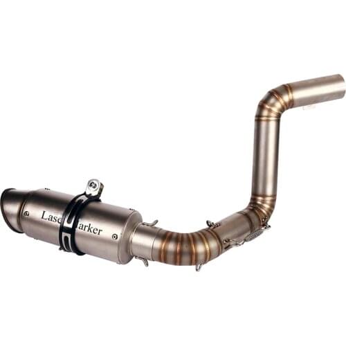 Motorcycle Exhaust Middle Connect Link Pipe Muffler Tip Silencer for KTM DUKE 200 390 2012 2013 2014 2015 2016