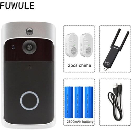 Smart Doorbell V5 IP Intercom Video WI-FI Phone Door Bell WIFI Doorbell Camera For Apartments IR Alarm Wireless Security Camera