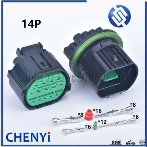 1 Set 14 Pin GL301-14021 Female Male Auto Headlight Plug Waterproof Electrial Socket Car Lamp Light Connector For KIA K2 K3 K5