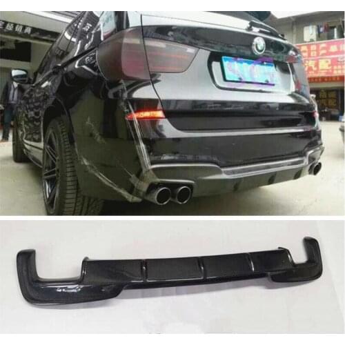High Quality REAL CARBON FIBER REAR BUMPER TRUNK LIP SPOILER DIFFUSER For BMW X3 X3M F25 2011 2012 2013 2014 2015 2016 2017