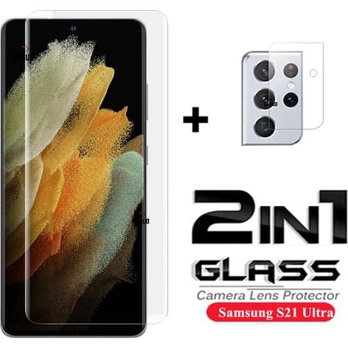 For Samsung Galaxy S21 Ultra Tempered Glass Camera Lens Protective Glass on for Samsung S21 S 21 S21Ultra Plus screen protector