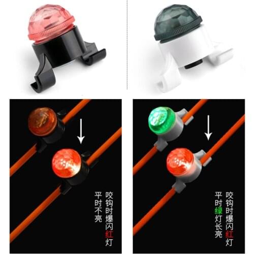 Fishing Alarm Electronic LED Light Fishing Bite Alarms Luminous Alert Indicator with Battery Outdoor Night Fishing Tools