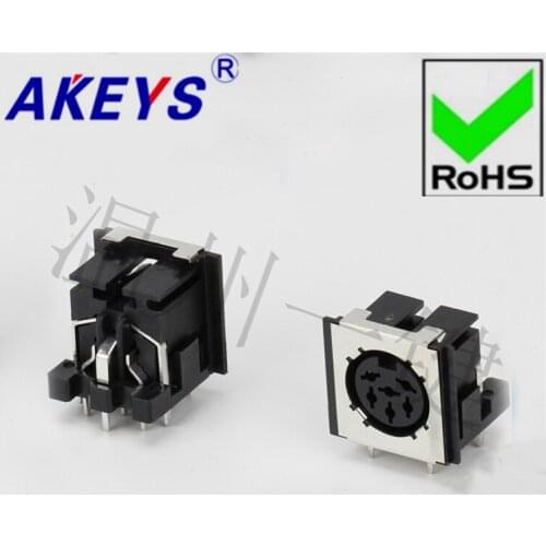 10 PCS DS-6-03-05 Square S Large Terminal Connector Large 6-core 9-foot Socket 6PIN Needle DIN Base