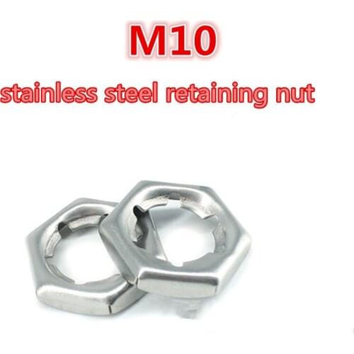 100pcs m10 a2 - 70 304 stainless steel / 304ss tight nut retaining nut securing nut
