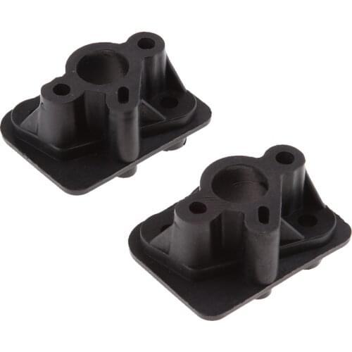 2pcs Carburettor Inlet Manifold Replacement Parts for 43cc 52cc Strimmer Trimmer Brushcutter TL43 TL52 (Black)