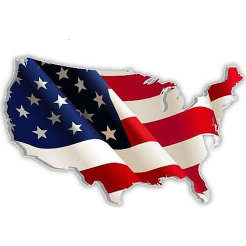 USA United States of America Car Sticker Personalized Decal Laptop Motorcycle Auto Accessories Decoration PVC,13cm*8cm