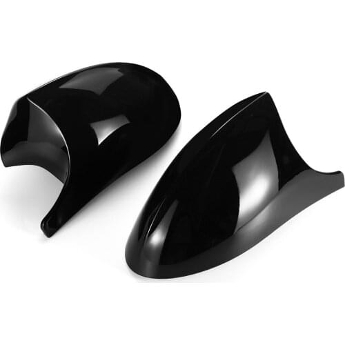 1 Pair Gloss Black Side Door Rearview Side Mirror Cover For BMW E90 E91 2005-2007 E92 E93 2006-2009 E80 E81 E87 Car Accessories
