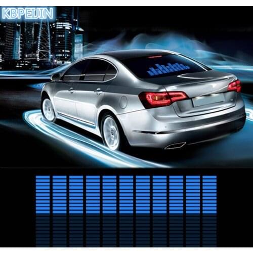 Car styling neon light car LED music Rhythm sticker for Citroen c2 c4 c5 c4l c3 saxo xsara picasso berlingo accessories 90*25cm